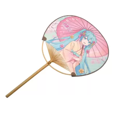 Hatsune Miku Nicht faltbarer Uchiwa Fächer Miku Kimono Produktfoto