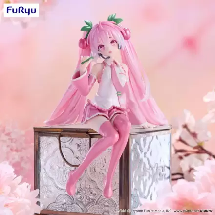 Hatsune Miku Noodle Stopper PVC Statue Sakura Miku 2024 Pearl Color Ver. 15 cm termékfotója