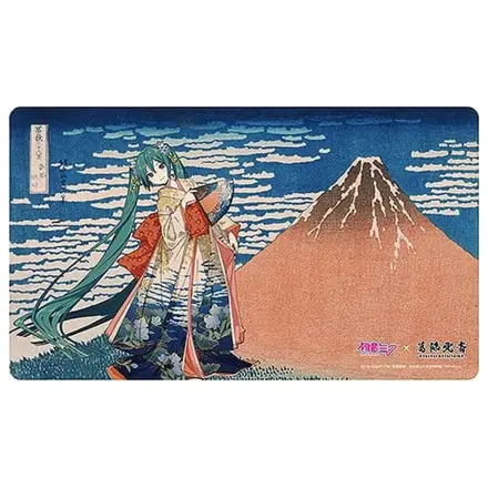 Hatsune Miku x Katsushika Hokusai iXima Schreibtischunterlage Fine Wind, Clear Morning Produktfoto