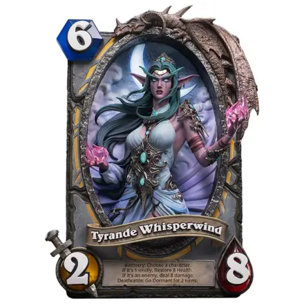 Hearthstone 3D Kunst Rahmen Statue Tyrande Whisperwind 31 cm Produktfoto