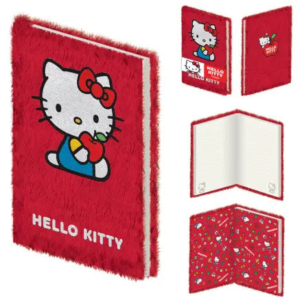 Hello Kitty A5 Plüsch-Notizbuch Produktfoto