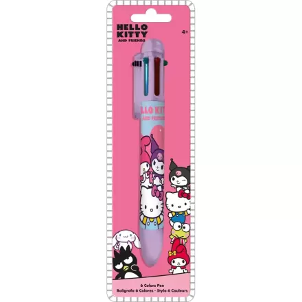 Hello Kitty and Friends 6-farbiger Stift Produktfoto