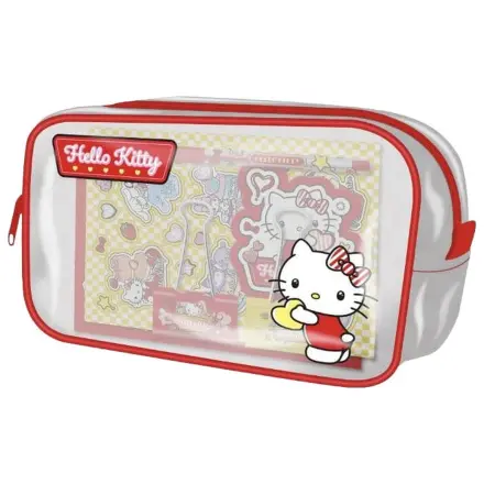 Hello Kitty and Friends Transparentes Federmäppchen Set American Diner Version Produktfoto