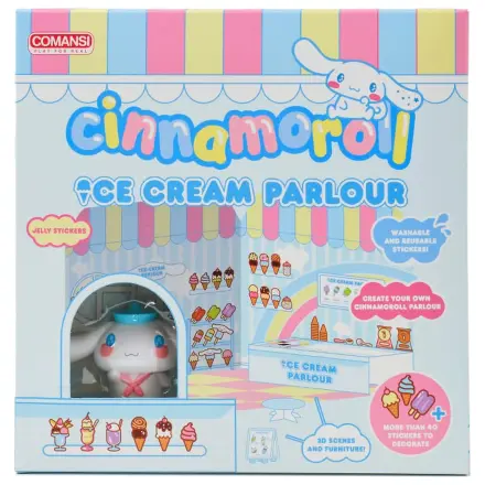 Hello Kitty and Friends Mini Figur Aufkleber Haus Cinnamoroll Ice Cream Parlour Produktfoto