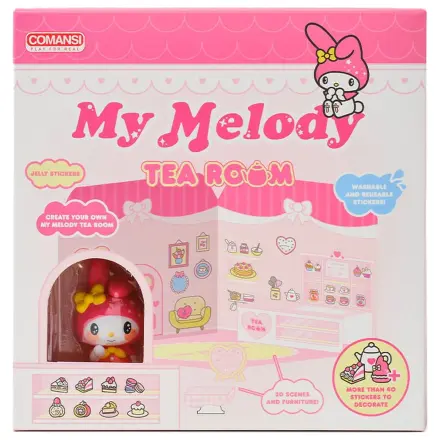 Hello Kitty and Friends Minifiguren Sticker Haus My Melody Teestube Produktfoto