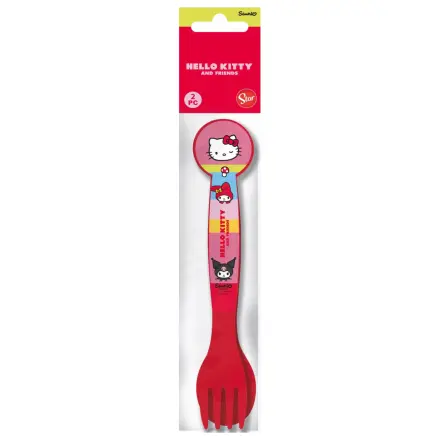 Hello Kitty and Friends Plastik-Besteck-Set - 2 Stück Produktfoto