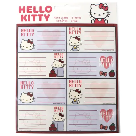 Hello Kitty Apple Notebook-Etiketten 16 Stück Produktfoto