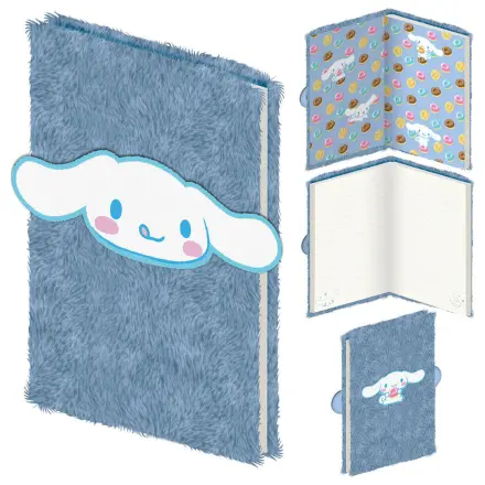 Hello Kitty Cinnamoroll A5 Plüsch-Notizbuch Produktfoto