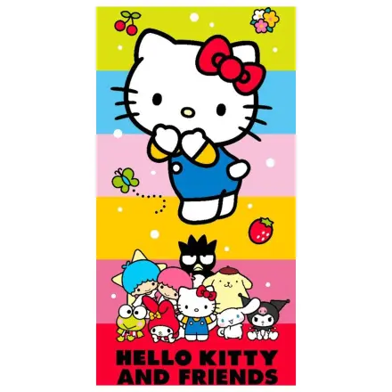 Hello Kitty Cute Friends Handtuch 70x140 cm Produktfoto