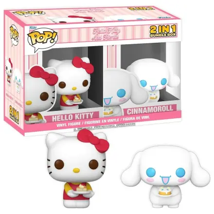 Funko POP Hello Kitty Exklusive Box Cinnamoroll & Hello Kitty mit Kuchen Produktfoto