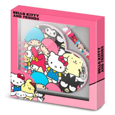 Hello Kitty Friends Notizbuch- und Stiftpaket termékfotója