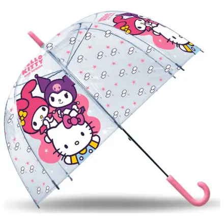 Hello Kitty Friends Transparenter Kinder Regenschirm Ø70 cm Produktfoto