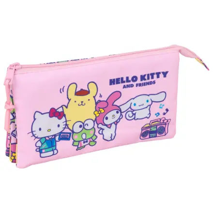 Hello Kitty & Friends dreifaches Federmäppchen Produktfoto