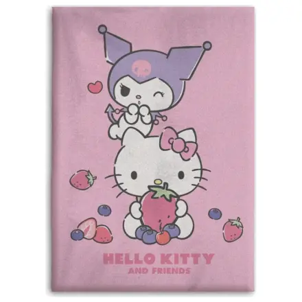 Hello Kitty Fruits Fleecedecke Produktfoto