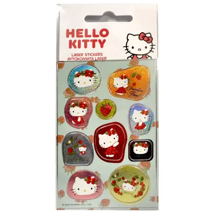 Hello Kitty Garden Holografisches Aufkleber Set Produktfoto