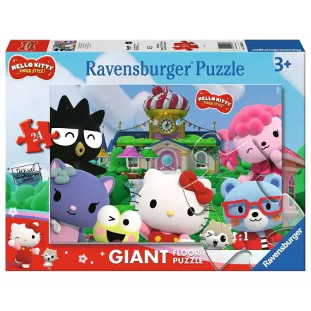 Hello Kitty Riesiges Boden-Jigsaw Puzzle Fun in Cherry Town (24 Teile) Produktfoto