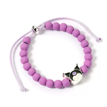 Hello Kitty Armband lila Perlen mit Kuromi Charm 21 cm Produktfoto