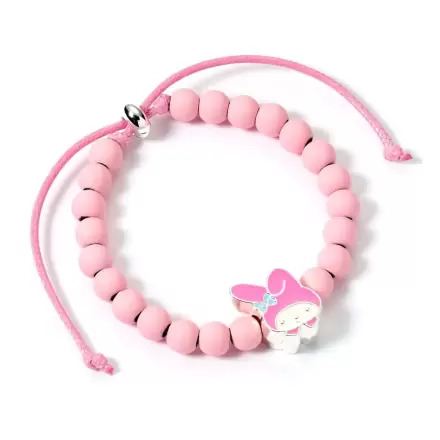 Hello Kitty Armband pinke Perlen mit My Melody Charm 21 cm Produktfoto