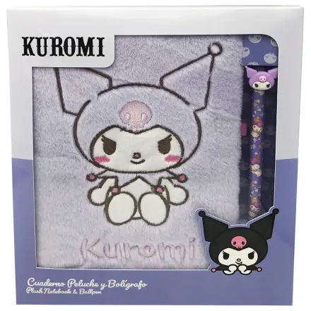 Hello Kitty Kuromi Kuschel Notizbuch und Stift Produktfoto