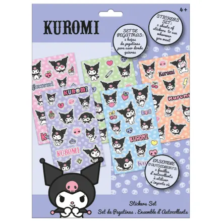 Hello Kitty und Kuromi Sticker Set, 5 Blatt Produktfoto