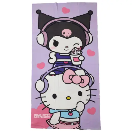 Hello Kitty Kuromi Mikrofaser Strandtuch Produktfoto