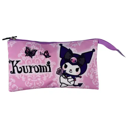Hello Kitty Kuromi Purple Dreifach Federmappe Produktfoto