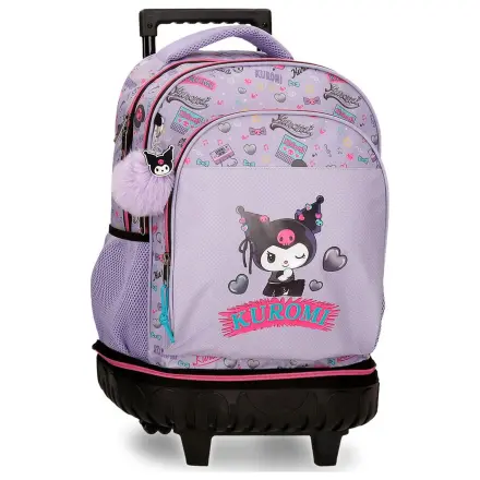 Hello Kitty Kuromi Retropop ausziehbarer Kompakt Trolley 43cm Produktfoto