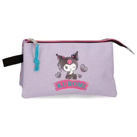 Hello Kitty Kuromi Retropop dreifach Federmäppchen Produktfoto