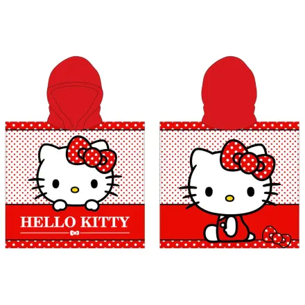 Hello Kitty Mikrofaser Poncho Handtuch Produktfoto