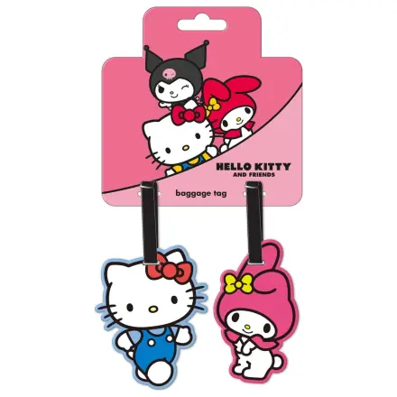 Hello Kitty & My Melody Gepäckanhänger Set (2 Stück) Produktfoto