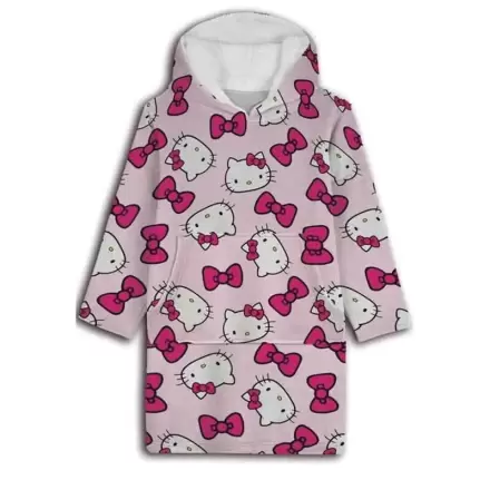 Hello Kitty Oversize-Sweatshirtmantel für Erwachsene in Koralle Produktfoto