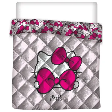 Hello Kitty Pink Bow Gesteppter Bettdeckenbezug, Steppdecke 240x220cm Produktfoto