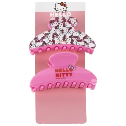 Hello Kitty Pink Hair Clip Set, 2 Stück Produktfoto