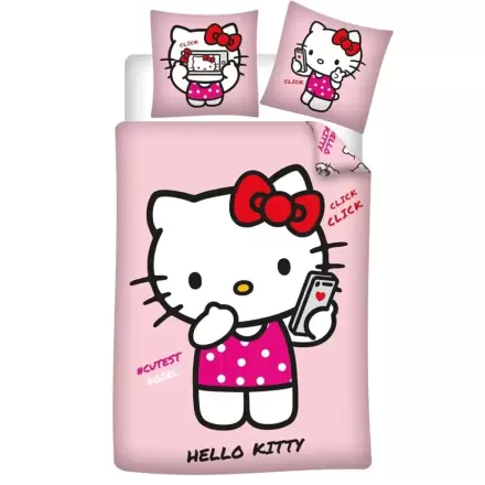 Hello Kitty Polycotton Bettbezug 90cm Produktfoto