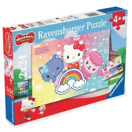 Hello Kitty Puzzle 2x24 Teile Produktfoto