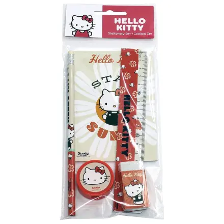 Hello Kitty Stay Sunny Schreibwaren Set 5 Teile Produktfoto