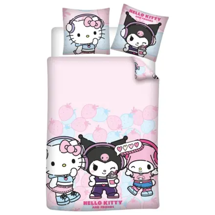 Hello Kitty Strawberry Bettbezug Produktfoto