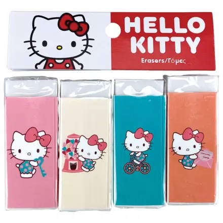 Hello Kitty Sweetheart Radierer Set 4 Stück Produktfoto
