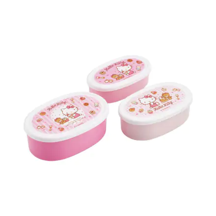 Hello Kitty Lunch Box 3 er Set Sweety pink termékfotója