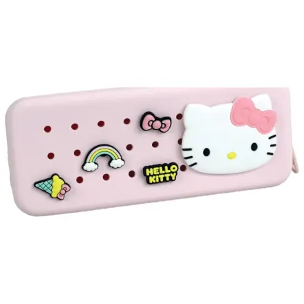Hello Kitty Silikon-Federmäppchen mit Pins Produktfoto