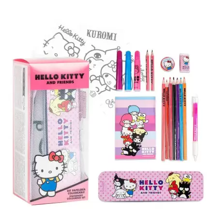 Hello Kitty Schreibwaren-Set zum Ausmalen Produktfoto