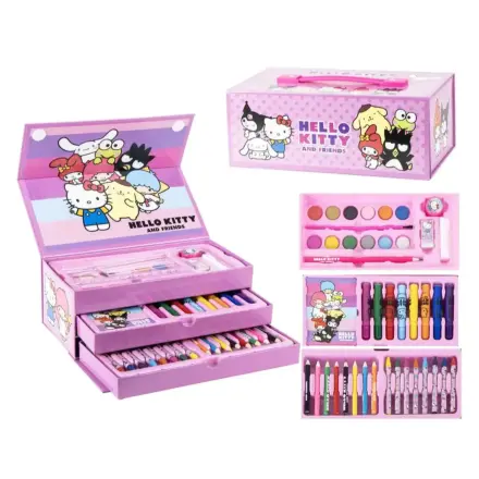 Hello Kitty Schreibwaren-Set zum Ausmalen Produktfoto