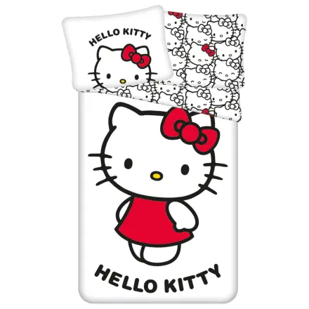 Hello Kitty Weißer Bettbezug Produktfoto