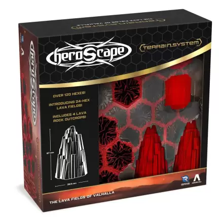 Heroscape Gelände Erweiterung The Lava Fields of Valhalla Englische Version Produktfoto