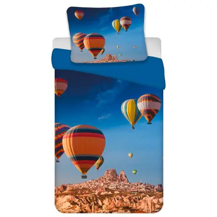 Hot Air Balloon Over the Horizon Bettbezug Produktfoto