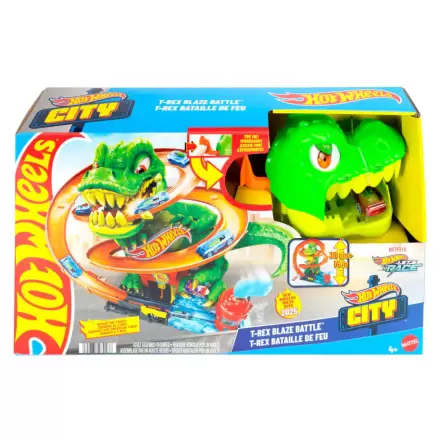 Hot Wheels City T-Rex Blaze Battle Spielset termékfotója