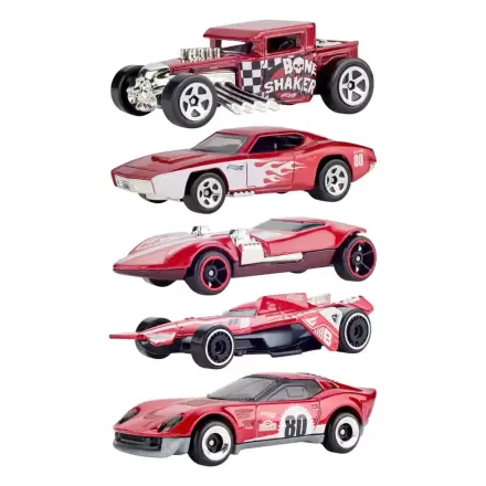 Hot Wheels Diecast Fahrzeug 5er-Pack 1/64 80th Anniversary Produktfoto