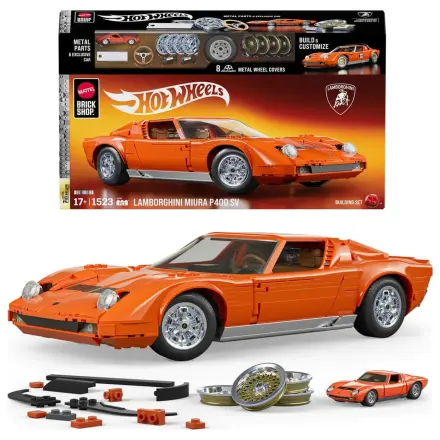 Hot Wheels Premium Mattel Brick Shop Bausatz 1/12 Lamborghini Miura P400 SV Produktfoto