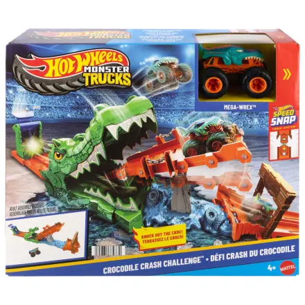 Hot Wheels Monster Trucks Cocodrile Crash Challenge Spielset Produktfoto