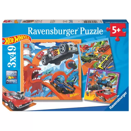 Hot Wheels Puzzle 3x39 Teile Produktfoto